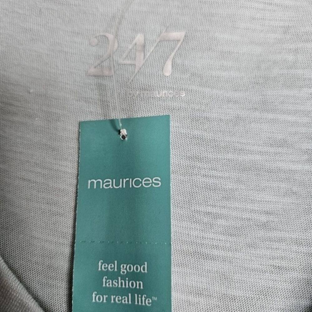 Maurices NWT Soft Blue Ribbed V‑Neck Tank 4X – Casual Everyday Essential - Picture 7 of 10